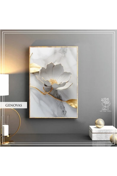 Tablomtr Metal Çerçeveli Gerçek Camlı Tablo Genovast TekliSet