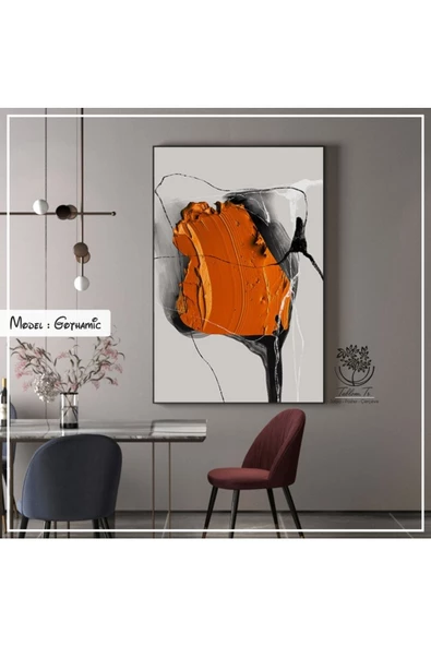 Tablomtr Metal Çerçeveli Gerçek Camlı Tablo Gothamic 1li Set
