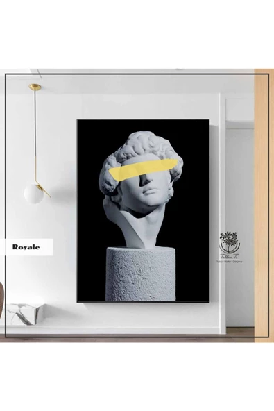 Tablomtr Metal Çerçeveli Gerçek Camlı Tablo Royale 1 Li Set