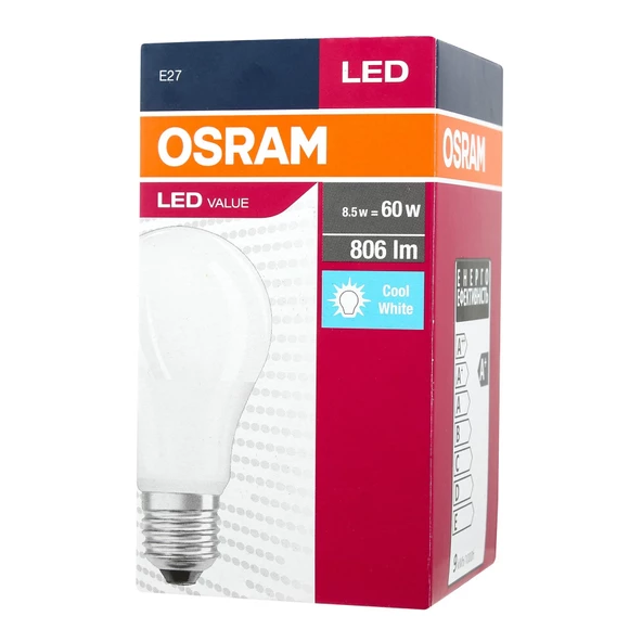 Osram 8.5W LED Ampul - Enerji Tasarruflu ve Yüksek Aydınlatma Gücü, 10'lu Paket