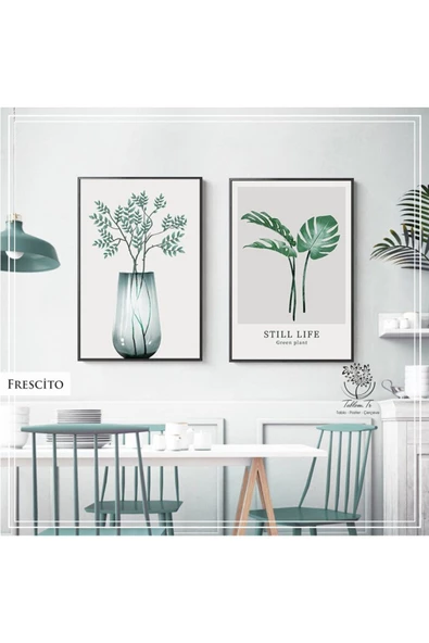 Tablomtr Metal Çerçeveli Gerçek Camlı Tablo FrescitoS 2 liSet