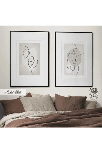 Tablomtr Metal Çerçeveli Gerçek Camlı Tablo Elite 2 Li Set