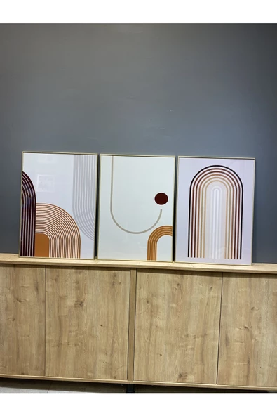 Tablomtr Metal Çerçeveli Gerçek Camlı Tablo Frock 33 Lü Set - Resim 3