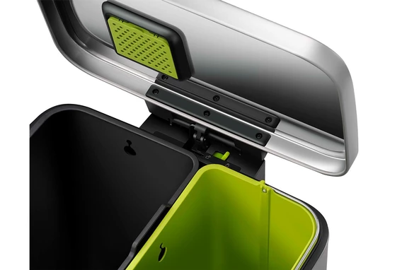 25L+20L EKO Paslanmaz Çelik Pedallı Atık Kutusu EK9361MMT - 4