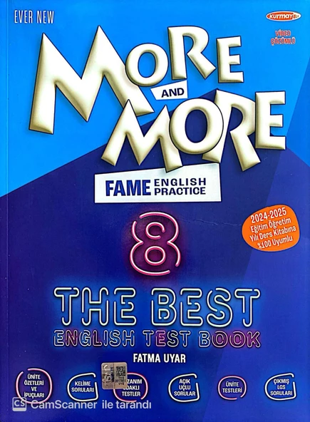 Kurmay ELT More and More 8. Sınıf Fame The Best English Test Book Yeni Basım