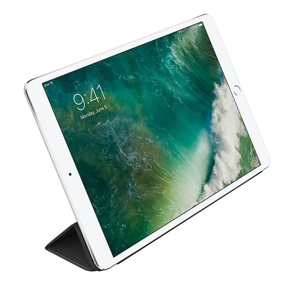 Apple Deri Smart Cover MPUD2ZM/A iPad 7. Ve 8. Nesil, iPad Air 3. Nesil, 10.5" iPad Pro Deri Tablet Kılıfı Siyah - 3