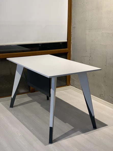 Uzay Ofis Royal Çalışma Masası - Beyaz - Antrasit - 3