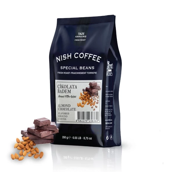 Nish Çikolata Badem Aromalı Filtre Kahve 250 gr - 2