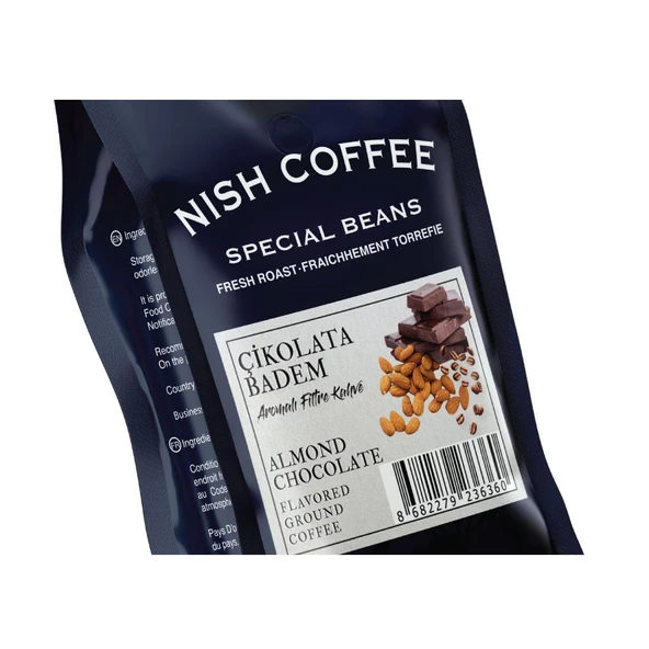 Nish Çikolata Badem Aromalı Filtre Kahve 250 gr - 4