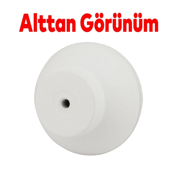 Düğme Mobilya Dolap Çekmece Kulpu Kulbu Plastik Beyaz Tek Vidalı Kulp - 4