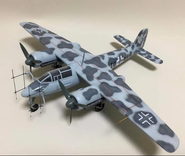 Focke Wulf Ta 154 Moskito Pm Model Gece Avcı Uçağı Demonte Plastik Maketi - 4