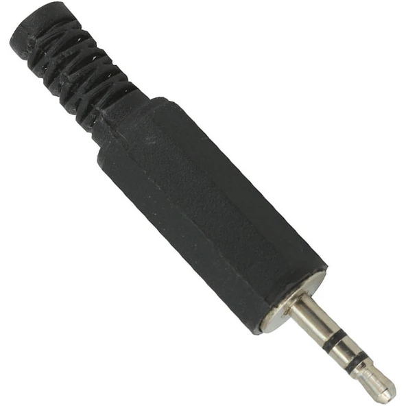 Ayt 3.5 Mm Stereo Plastik Jack Fiş Mikrofon Kulaklık Erkek Giriş Soketi - 1