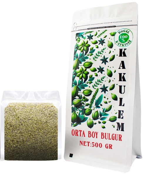 KAKULEM SERTİFİKALI Yerli Orta Boy Bulgur 500 GR