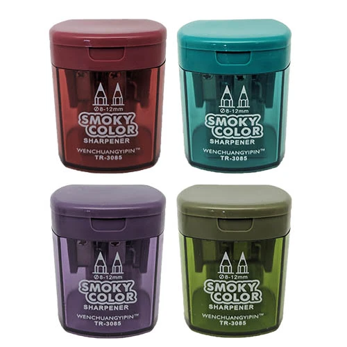 E&D Art Smoky Colors Çift Gözlü Hazneli Kalemtraş - 1 Adet / 3085