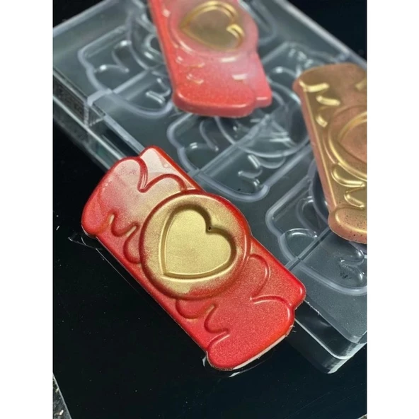 Polikarbon Tablet Çikolata Kalıbı 80 gr | Cm-3889 - 2
