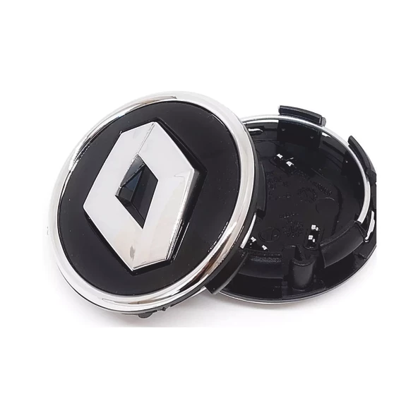 Renault Fluence Jant Göbek Arması Siyah 4 Adet Takım - Resim 3