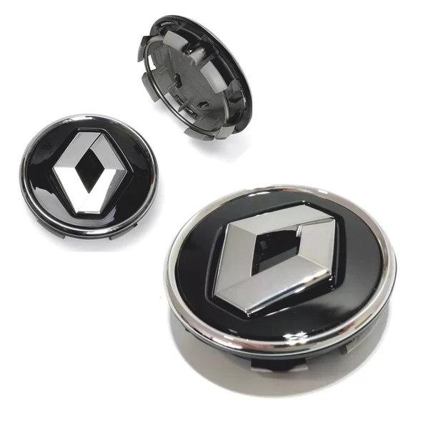 Renault Laguna 3 Jant Göbek Arması Siyah 4 Adet Takım - Resim 5