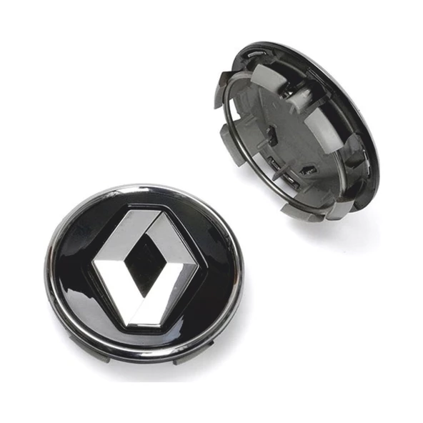 Renault Fluence Jant Göbek Arması Siyah 4 Adet Takım - Resim 4