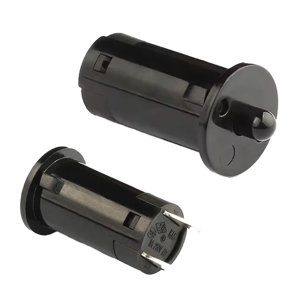 IC-187A Kapak Switch Ø12mm (NC) Normalde Kapalı Kontak PBS-25B Siyah ürün görseli 1