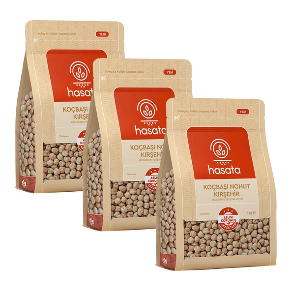 Hasata Koçbaşı Nohut Kırşehir 1 kg x 3 Adet ürün görseli 1