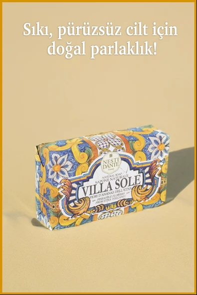 Villa Sole Fiori D'ananas Dell'etna Katı Sabun 250gr |Yaşlanma Karşıtı l Ananas - Resim 5
