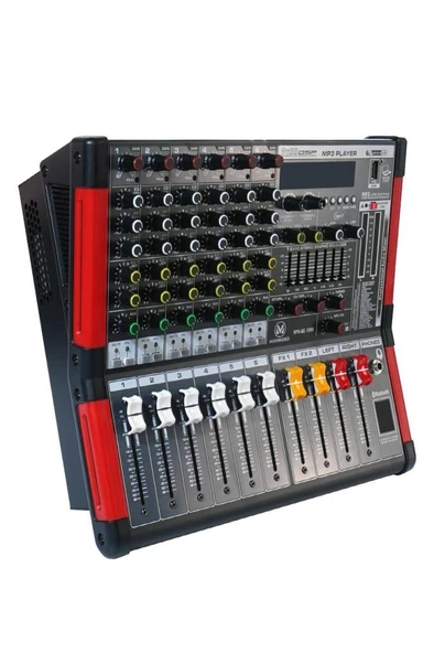 Maxword RPS-6C-1000 Amfili Power Mikser 2x500W Mixer 2x99 DSP Efektli - Resim 2