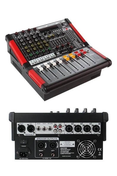 Maxword RPS-4C-800 Amfili Power Mikser 2x400W Mixer 2x99 DSP Efektli ürün görseli 1