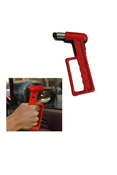 PANDACARTUNİNG Acil Çıkış Çekici Cam Kırma Çekici Asacaklı Imdat Çekici