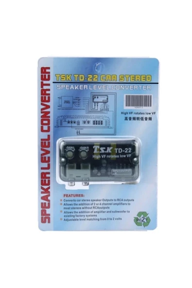 TSK-JAPON Amfi Deck Çevirici Anfi Tetikleyicili Konvertör Tsk Td22 - Resim 2