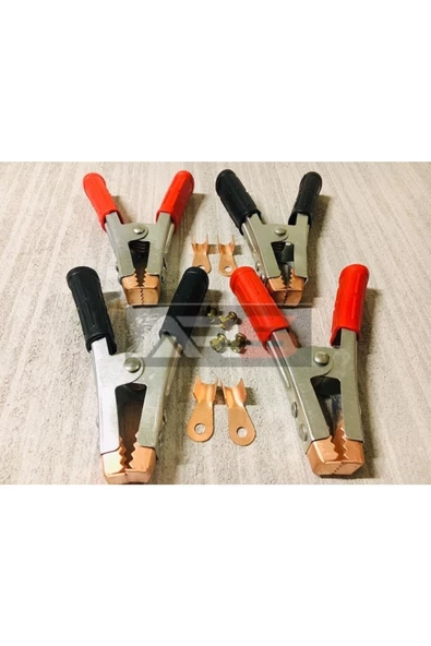 ARSVİSİON AUTO ACCESSORIES Akü Takviye Kablo Maşası 1.kalite 4 Lü Set