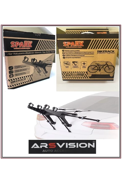 ARSVİSİON AUTO ACCESSORIES 2 Bisiklet Taşıyıcı - 2 Bisiklet Taşıma Aparatı - Resim 2