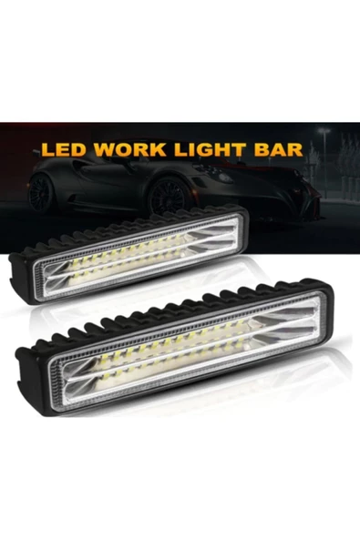 ARSVİSİON Gündüz Farı 24 Ledli 72w Metal Kasalı Off Road Sis Farı 1 Adet Fiyat - Resim 2