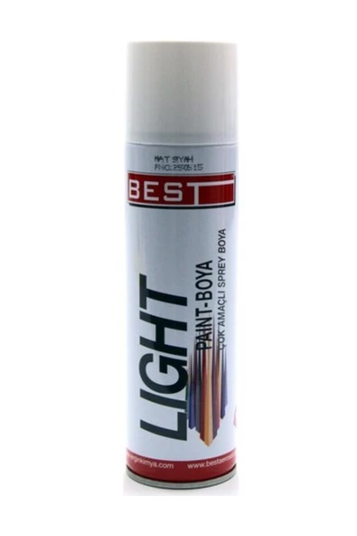 Best Lıght Sprey Boya Mat Siyah 250 Ml Bl250