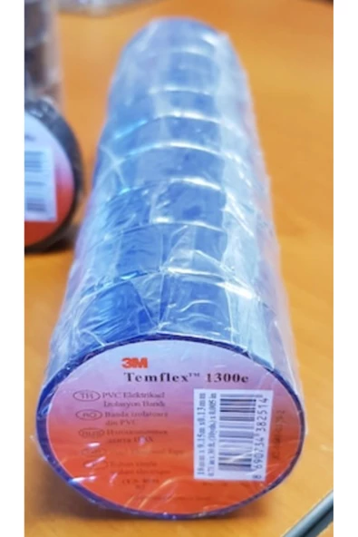 3M Temflex 1300e Izole Bant 18mmx9.15mt Siyah 10 Adet