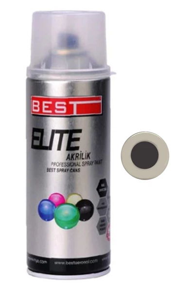 Best Elite Akrilik Sprey Boya 400 ml (FISFIS PETEK RADYATÖR KALORİFER BEYAZ EŞYA BOYASI) Mat Siyah