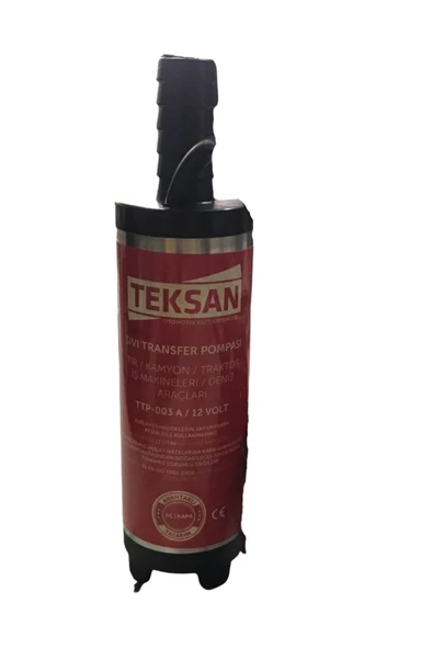 TEKSAN Ttp-003 Mini Mazot Aktarma Pompası 12 V Sıvı Transfer Pompası