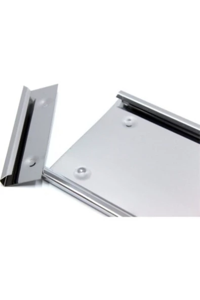 EMIR Paslanmaz Metal Plaka Altlığı Krom Plakalık 2 Adet - Resim 2