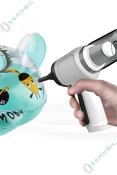 Carub Güçlü Emiş Üfleme Özellikli Ev Ve Araç Kablosuz Şarjlı El Süpürgesi - Resim 4