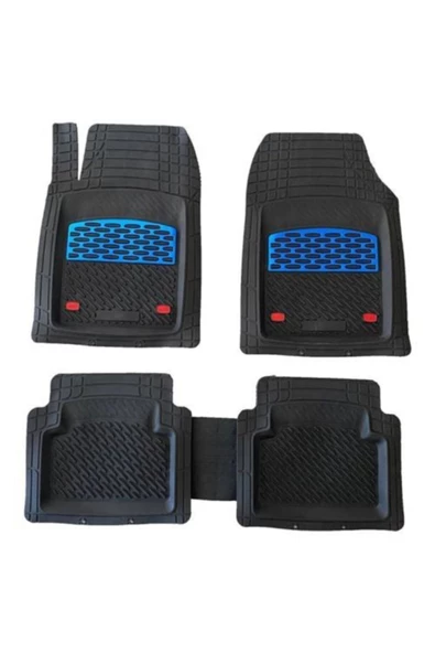 ARSVİSİON Accent Blue Uyumlu Universal Derin 3d Havuzlu Paspas Mavi