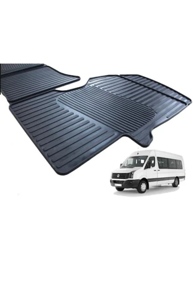 Leader Volkswagen Crafter Minibüs Ve Panelvan Kauçuk Rulo Paspas Ön - 2
