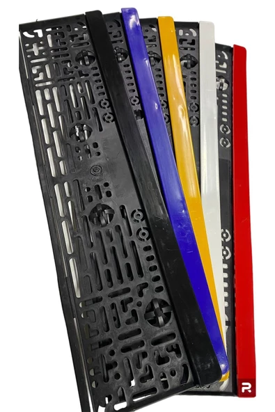 ARSVİSİON AUTO ACCESSORIES RENKLİ PLAKA ALTI PLASTİK ÇITALI GEÇME BEYAZ  2 ADET