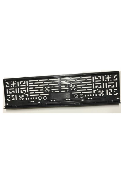 ARSVİSİON AUTO ACCESSORIES Siyah Plakalık Esnek Plastik Dikdörtgen Yazısız Çerçevesi