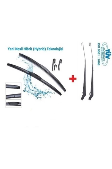 Inwells Tofaş Silecek Doğan Şahin Kollu Hybrid Slx Muz Silecek Takımı - 1