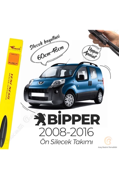 Inwells Peugeot Bipper Uyumlu Muz Silecek Takımı (2008-2017)