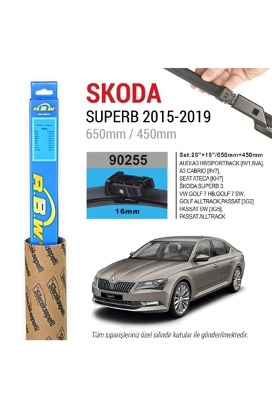 Rbw Skoda Superb Muz Silecek Takımı (2015-2019) ürün görseli