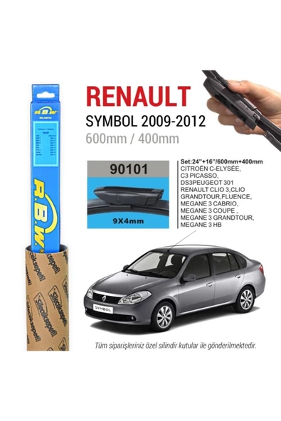 Rbw Renault Symbol Muz Silecek Takımı (2009-2012)
