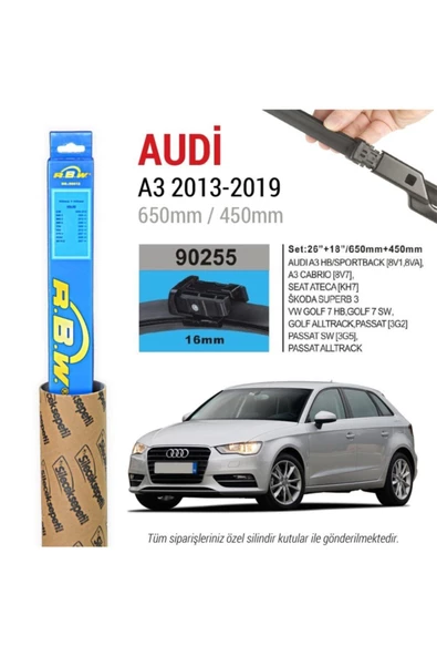 Rbw Audi A3 Muz Silecek Takımı (2013-2021)