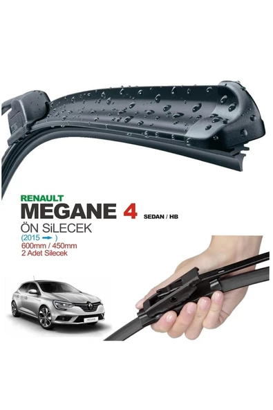 ARSVİSİON AUTO ACCESSORIES Renault Megane 4 Muz Silecek Takımı (2016-2020