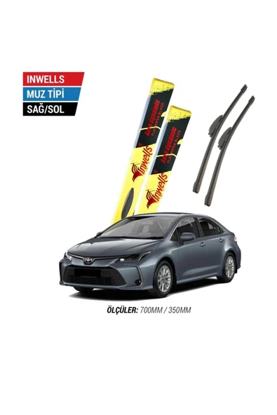 Inwells Toyota Corolla İnwells Muz Silecek (2019-2023 Yeni kasa corolla ) 700-350mm