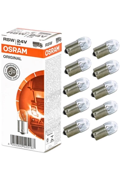 Osram 5627 R5w 24 Volt 67 Ampul 5watt 10 Adet